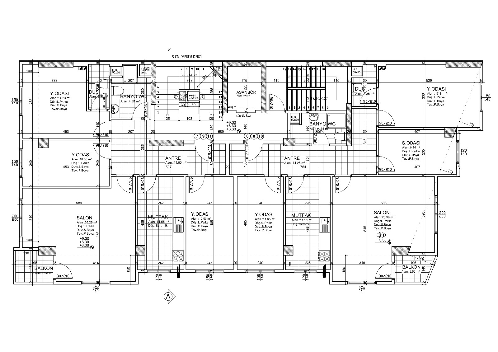 3+1 Kapalı Otoparklı Dai̇re